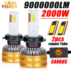 2000W H7 H11 LED Headlight 9000000LM Led Canbus Car Lamps H1 H4 H8 9005 9006 HB3 HB4 9012 HIR2 Fog Lamps Car Light 2 Copper Tube