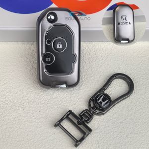 car folding key case for Honda jazz civic city accord crv brio keychain honda key cover