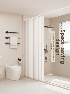 MMZECE | Invisible Folding Waterproof Bathroom Partition Curtain