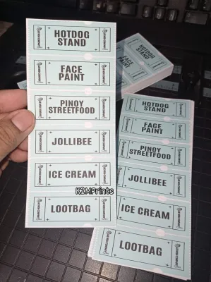TICKET STUB / MULTIPLE NUMBERING & PERFORATE