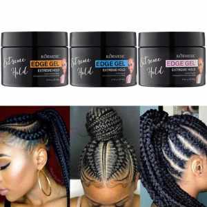 EXTREME HOLD EDGE GEL DOR BRAID HAIR NO ALCOHOL ORGANIC HAIR CONTROL EDGE GEL