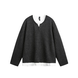 American Style Mens Knitwear Pure Color Casual Loose Spring Vintage Sweater Small Audience Design Sense Teenager Fashion