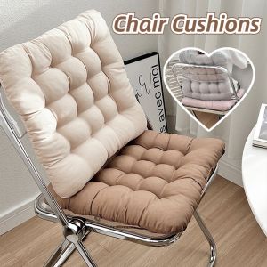 Chair Cushion Seat Pad Backrest Soft Square Comfort Support Home Study Office Washable