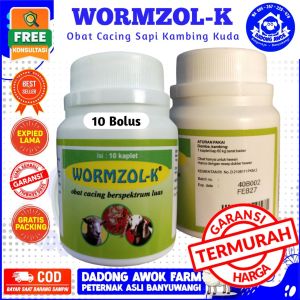 OBAT CACING KAMBING DOMBA WORMZOL K 50 WORMZOL K 10 Kaplet - Obat Cacing Kambing domba bukan sanbe