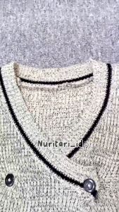 NAM - RA TWIST CROP TOP CARDY KNIT | ELEA KIMINO ATASAN RAJUT WANITA