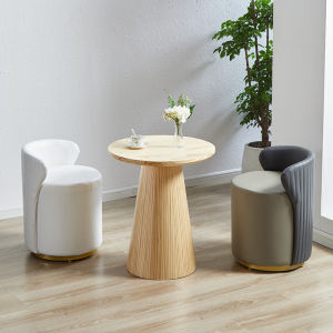 Nordic Style Solid Wood Tea Table Simple Creative Corner Table Living Room Sofa Coffee Milk Tea Shop round Side Table Small round Table
