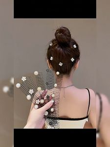1PCS短/长款新款插梳隐形拉拉发梳甜美女孩碎发整理神器发夹SHORT/LONG TYPE NEW INVISIBLE LALA HAIR COMB CLIP HAIR PINS BABY HAIR ORGANIZER CLIPS