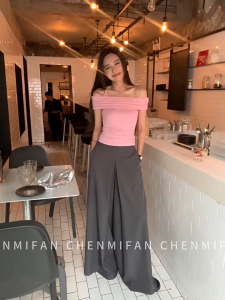 Royal Purple & Red BUY 1 TAKE 2 and BUY 1 TAKE 1 Off Shoulder Full Length Basic Solid Trendy Top Womenswear cotton spandex fit Casual Plain Top