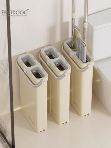 Large Size Lazy Person Mop No Hand Wash Home Hard Work Cloth One Mop Clean Dry Wet Two Use Mop Bucket Set Stainless Steel Stick