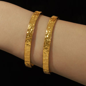 Womens Bracelets Bangles Stainless Steel 18k Gold Plated Hand Cuff Bracelet Bangle For Women Luxury Jewelry Woman Free Shipping