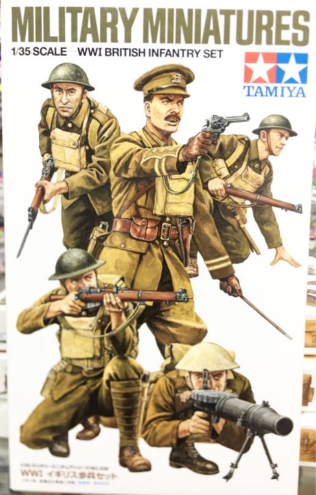 TAMIYA 35339 - Set Fanteria Britannica Prima Guerra Mondiale 1/35, Miniatura Militare Per Modellismo