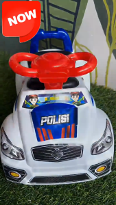 Mainan Anak Mobil Polisi Dorong Ride On Toy SL Police Mainan Mobilan Dorong Anak SG Toys SL Polisi