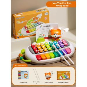 Baby Development Educational Wooden Xylophone 2 in 1 Instrument