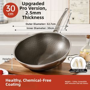 YIYIPAI | Non-stick Multifunctional Stainless Steel Frying Pan