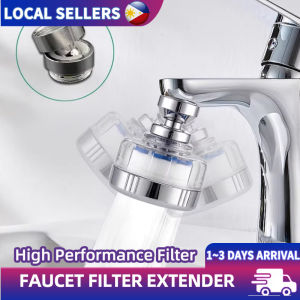 Premium 360° Rotating Faucet Filter Extender Transparent Shell For Easy Filter Checks Universal Fit For Bathroom