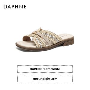 Daphne | Woven Square Toe Platform Womens Slip-Ons