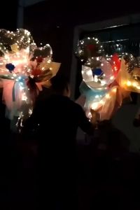 Bong bóng trái tim bong bóng valentine hoa hồng đèn LED tặng bạn gái nhân dịp Valentine sinh nhật - Life Style 4U