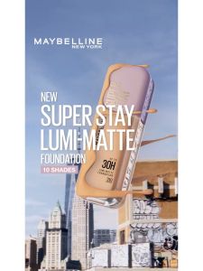 Kem nền bắt sáng Maybelline New York Superstay Lumi Matte 30H che phủ siêu nhẹ mặt 35ml