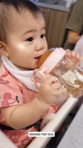 Cốc tập uống nước cho bé từ 6M HEORSHE Mỹ Chất liệu cao cấp bảo vệ sự phát triển của hàm răng bé