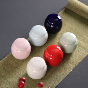 Hộp Đựng Trà Gốm Sứ Du Lịch Nhỏ Hộp Đựng Bột Thơm Kín Hộp Đựng Trà Xanh Hộp Đựng Trà Đỏ Hộp Đựng Trà Bằng Gốm Sứ Truyền Thống Trung Quốc