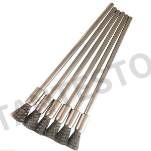 1pcs Extended Injector Fuel Pump Copper Sleeve Cup Seat Cylinder Head Grinding Surface Wire Brush Tool