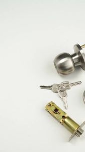 Three-bar Spherical Lock Universal Door Handle Knobs Bathroom Entrance Locks Accessories Bedroom Living Room Lock With Keys Door