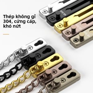MONLEYTA | Dây đai cửa chống trộm bằng thép không gỉ Dây đai cửa sổ cho khách sạn và gia đình Dây đai khóa cửa an toàn không cần khoan