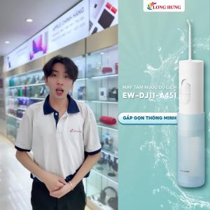 Máy tăm nước vệ sinh răng miệng Panasonic EW-DJ11-A451 - Hàng chính hãng - Thiết kế kiểu dáng nhỏ gọn nhẹ nhàng massage nướu giúp nướu khỏe hơn