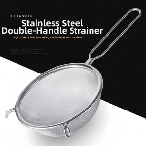 Commercial Stainless Steel Strainer for Oil and Flour Separation