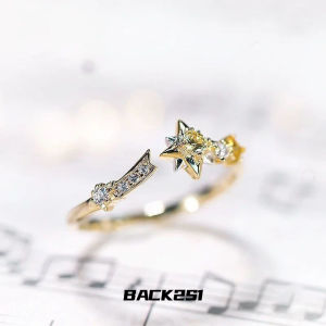 Mr Love: Queens Choice Ring Zhou Qiluo Birthday Theme Same Style Can Ruo Stars Adjustable Opening Couple Ring Set