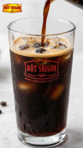 Cốc uống cà phê thủy tinh loại cổ cao Thái Lan ly uống cafe Đất Sài Gòn | 280ml