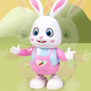 Dance Robot Rabbit Mainan Baby 3-6bulan Music Toy Electric Cartoon Toys For Kids Got Lightn Sound ada Suara Lampu