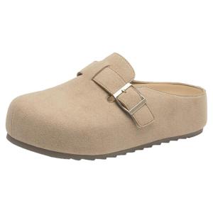 DUSTO | Thick Sole Birkenstock Sandals Women Slip-On Closed Toe Half Slippers