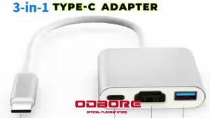 ODBORE USB-C To HDMI Adapter 4 in 1 Cable Converter For Samsung Huawei iPad Mac USB 3.1 Type C To HDMI 4K Adapter Cable