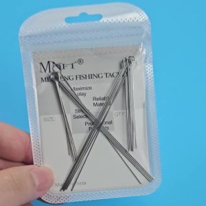 20Pcs/40Pcs Looped Spinner Wire Shafts Wire Forms Spinnerbaits Fishing Lure Accessories Stainless Steel Leisure Fishing