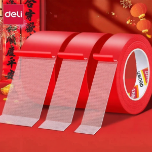 deli | Easy-to-Remove Red Tape for Spring Festival Couplets