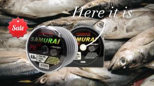 Tali pancing benang100m *50LB Tomman Samurai PE 4X Fishing Line Tali Benang Pancing Tahan Lasak Braided Line Extra Strong For Sea Fishing Lake Fishing Ice Fishing
