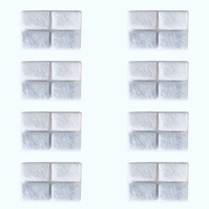 Square Pet Water Dispenser Filter Core Cat Dog Drinking Water Filter Cotton Feeder Four Grid Accessories Pet Water Bottle