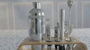 Ready stock - Cocktail Set Stainless Steel Shaker Mixer Jigger Ice Tong Pourer Bar Set 350ml/ 550ml/750ml/Stok sedia - Set Koktel Pengadun Shaker Keluli Tahan Karat Jigger Ice Tong Pourer Bar Set 350ml/ 550ml/750ml