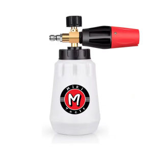 หัวฉีดโฟมหิมะโฟม LANCE ขวดโฟม Sprayer ปรับมุม 1/4 การเชื่อมต่ออย่างรวดเร็วสามชั้นโฟมตาข่ายล้างรถ