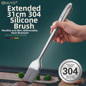 HUYO | Baking BBQ Oil Brush Stainless Steel Silicone