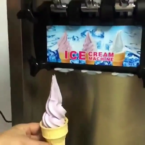 ✨✨EDWARD Commercial Ice Cream Maker 750W Single Flavor Countertop Soft Serve Ice Cream Machine UK 220V