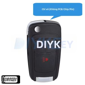 Chevrolet Spark 2013-2016 3 Nút Chìa Khóa Xe Ô Tô Fob Vỏ Vỏ Điều Khiển Từ Xa Vỏ Lật Thay Thế ABS + Kim Loại