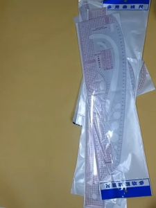 ไม้บรรทัดโค้ง ยาว 45 ซม. ไม้บรรทัดสร้างแบบเสื้อ สร้างแพทเทิร์น