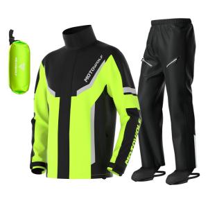 Motowolf | Waterproof Rain Suit for Riders Separate Design