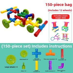 DUOKA | Intelligent Assembly Plastic Water Pipe Building Blocks Children
