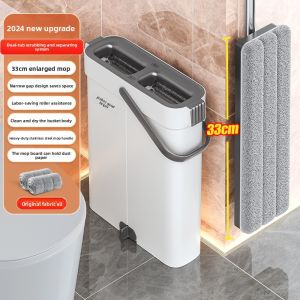 Joybos | No-Handwash Required Wet and Dry Use Flat Floor Mop