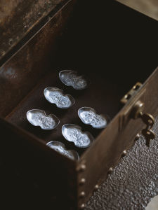 MIBAIYANWU | Antique Style Silver Ingots Replica Pure Tin Desk Accessory