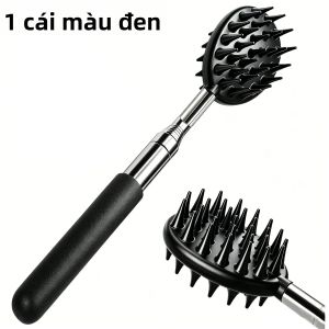 Dụng Cụ Gãi Lưng Hình Xương Rồng 5 Đoạn Nâng Cấp Với Tay Cầm Có Thể Kéo Dài 29 Inch Và Đầu Massage Hai Mặt 29 Gai Giúp Giảm Đau Lưng Và Cổ