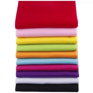 2mm Thick Solid Color Polyester Non-Woven Soft Felt Fabric For Children Handmade DIY Sewing&Quilting Dolls Toy Crafts Material